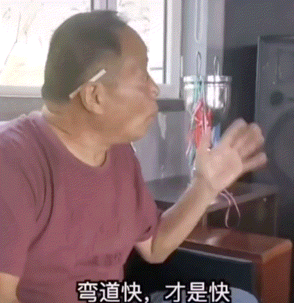 弯道快才是快，谁直线不会加油啊.gif