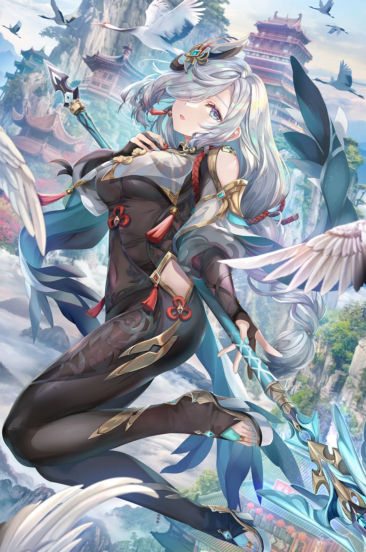 雲海の鶴_95527516.webp
